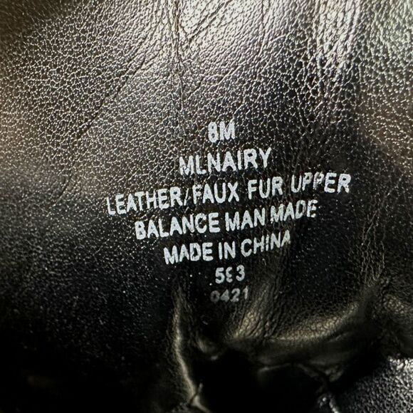 Marc Fisher LTD Nairy Leather Lace-Up Booties - Size 8 - Picture 7 of 9